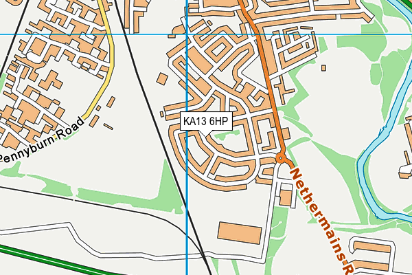KA13 6HP map - OS VectorMap District (Ordnance Survey) KA13 6HP map - OS VectorMap District (Ordnance Survey)