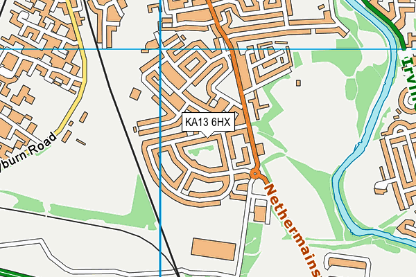 KA13 6HX map - OS VectorMap District (Ordnance Survey) KA13 6HX map - OS VectorMap District (Ordnance Survey)