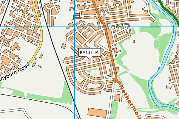 KA13 6JA map - OS VectorMap District (Ordnance Survey) KA13 6JA map - OS VectorMap District (Ordnance Survey)