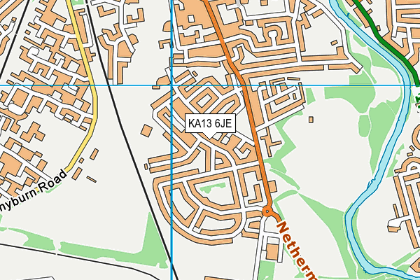 KA13 6JE map - OS VectorMap District (Ordnance Survey) KA13 6JE map - OS VectorMap District (Ordnance Survey)