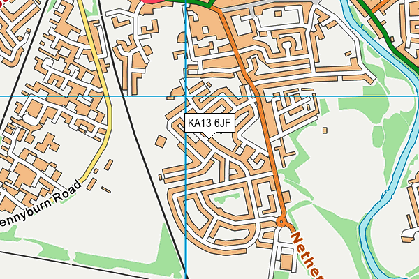 KA13 6JF map - OS VectorMap District (Ordnance Survey) KA13 6JF map - OS VectorMap District (Ordnance Survey)