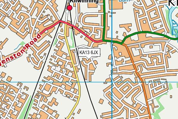 KA13 6JX map - OS VectorMap District (Ordnance Survey) KA13 6JX map - OS VectorMap District (Ordnance Survey)