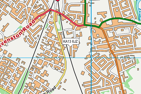 KA13 6JZ map - OS VectorMap District (Ordnance Survey) KA13 6JZ map - OS VectorMap District (Ordnance Survey)