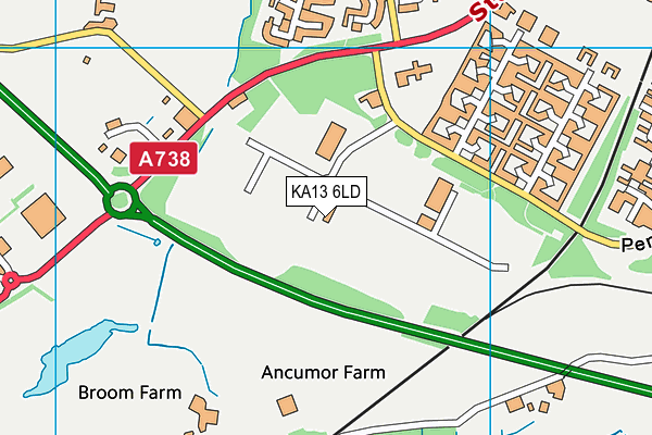 KA13 6LD map - OS VectorMap District (Ordnance Survey) KA13 6LD map - OS VectorMap District (Ordnance Survey)