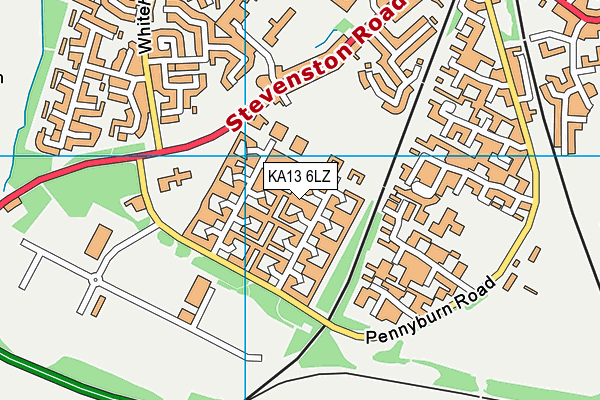 KA13 6LZ map - OS VectorMap District (Ordnance Survey) KA13 6LZ map - OS VectorMap District (Ordnance Survey)