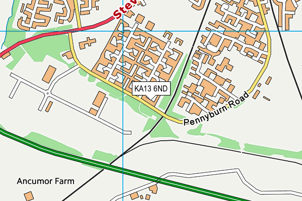 KA13 6ND map - OS VectorMap District (Ordnance Survey) KA13 6ND map - OS VectorMap District (Ordnance Survey)
