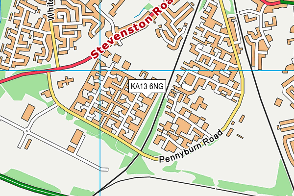 KA13 6NG map - OS VectorMap District (Ordnance Survey) KA13 6NG map - OS VectorMap District (Ordnance Survey)