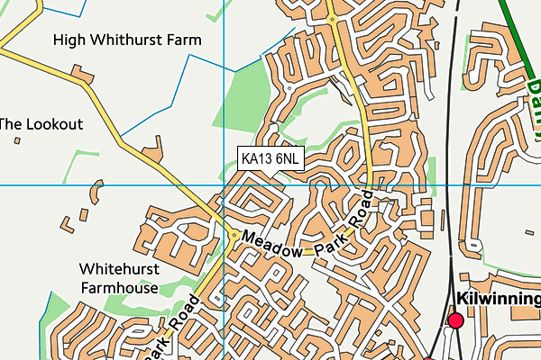 KA13 6NL map - OS VectorMap District (Ordnance Survey) KA13 6NL map - OS VectorMap District (Ordnance Survey)