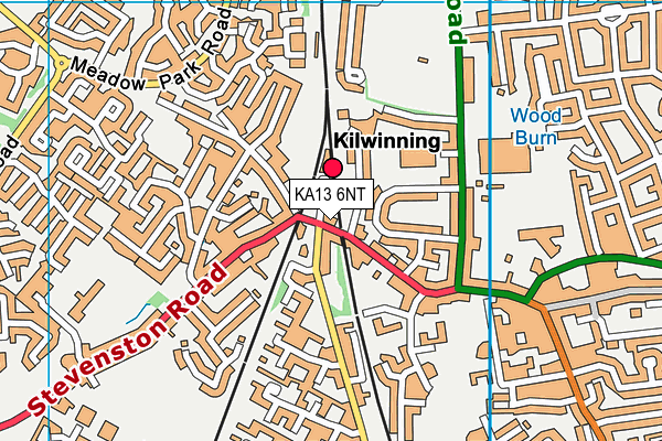 KA13 6NT map - OS VectorMap District (Ordnance Survey) KA13 6NT map - OS VectorMap District (Ordnance Survey)