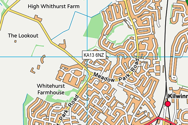 KA13 6NZ map - OS VectorMap District (Ordnance Survey) KA13 6NZ map - OS VectorMap District (Ordnance Survey)