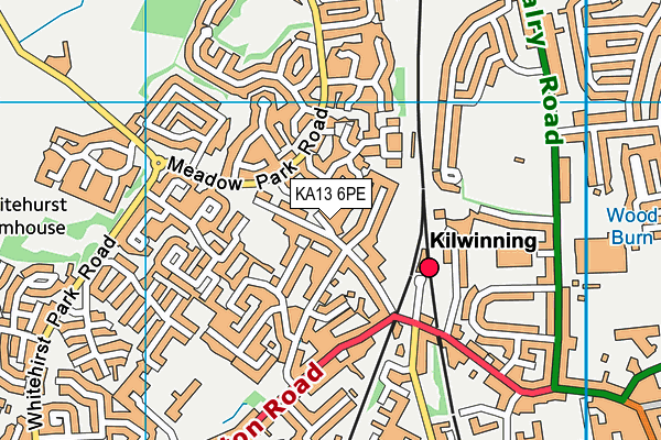 KA13 6PE map - OS VectorMap District (Ordnance Survey) KA13 6PE map - OS VectorMap District (Ordnance Survey)