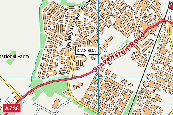 KA13 6QA map - OS VectorMap District (Ordnance Survey) KA13 6QA map - OS VectorMap District (Ordnance Survey)