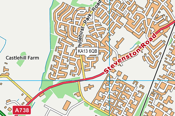 KA13 6QB map - OS VectorMap District (Ordnance Survey) KA13 6QB map - OS VectorMap District (Ordnance Survey)