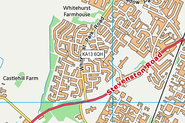 KA13 6QH map - OS VectorMap District (Ordnance Survey) KA13 6QH map - OS VectorMap District (Ordnance Survey)