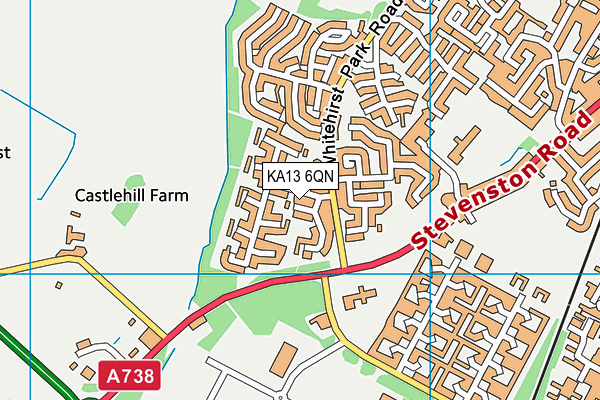 KA13 6QN map - OS VectorMap District (Ordnance Survey) KA13 6QN map - OS VectorMap District (Ordnance Survey)