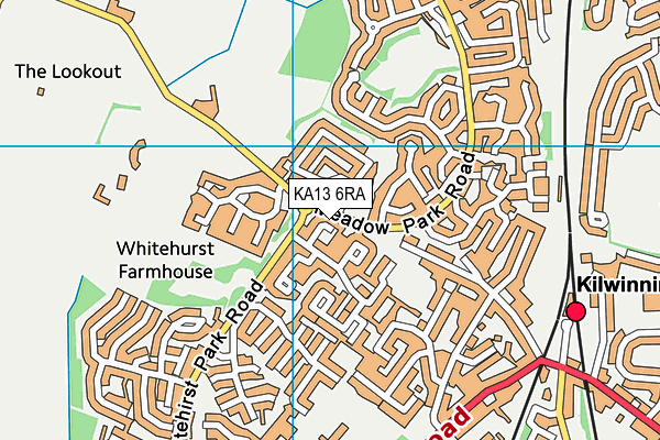 KA13 6RA map - OS VectorMap District (Ordnance Survey) KA13 6RA map - OS VectorMap District (Ordnance Survey)
