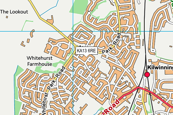 KA13 6RE map - OS VectorMap District (Ordnance Survey) KA13 6RE map - OS VectorMap District (Ordnance Survey)