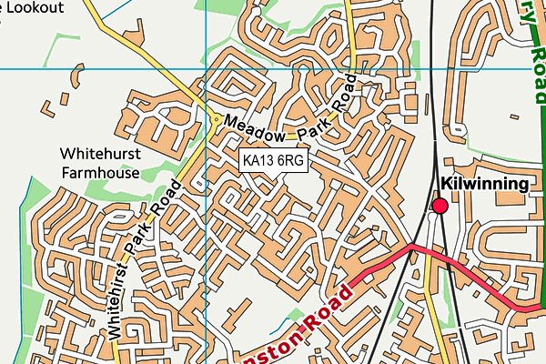 KA13 6RG map - OS VectorMap District (Ordnance Survey) KA13 6RG map - OS VectorMap District (Ordnance Survey)