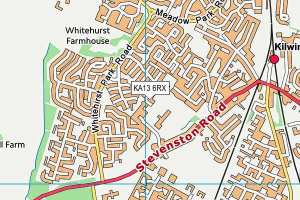 KA13 6RX map - OS VectorMap District (Ordnance Survey) KA13 6RX map - OS VectorMap District (Ordnance Survey)