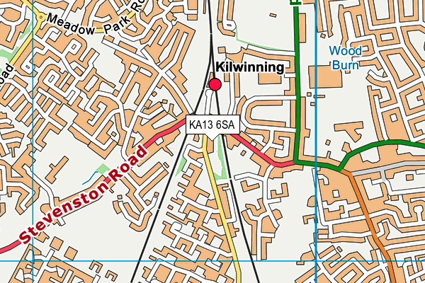 KA13 6SA map - OS VectorMap District (Ordnance Survey) KA13 6SA map - OS VectorMap District (Ordnance Survey)