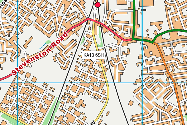 KA13 6SH map - OS VectorMap District (Ordnance Survey)