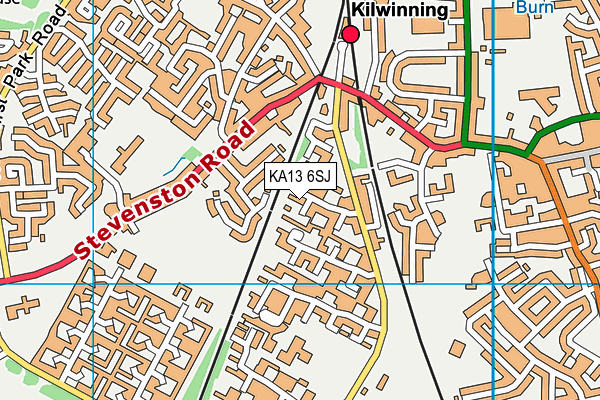 KA13 6SJ map - OS VectorMap District (Ordnance Survey) KA13 6SJ map - OS VectorMap District (Ordnance Survey)