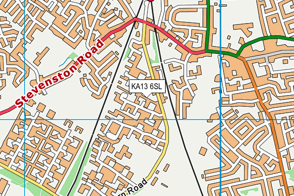 KA13 6SL map - OS VectorMap District (Ordnance Survey) KA13 6SL map - OS VectorMap District (Ordnance Survey)