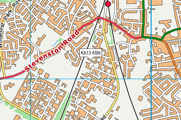 KA13 6SN map - OS VectorMap District (Ordnance Survey)