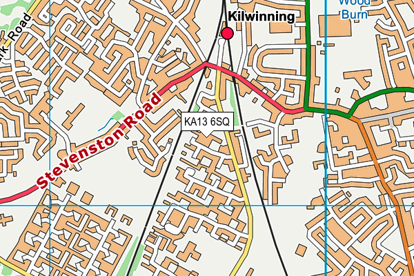 KA13 6SQ map - OS VectorMap District (Ordnance Survey) KA13 6SQ map - OS VectorMap District (Ordnance Survey)