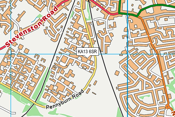 KA13 6SR map - OS VectorMap District (Ordnance Survey) KA13 6SR map - OS VectorMap District (Ordnance Survey)