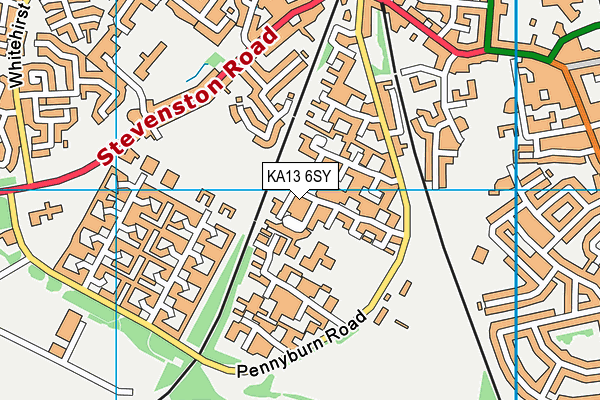 KA13 6SY map - OS VectorMap District (Ordnance Survey) KA13 6SY map - OS VectorMap District (Ordnance Survey)