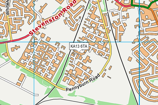 KA13 6TA map - OS VectorMap District (Ordnance Survey) KA13 6TA map - OS VectorMap District (Ordnance Survey)