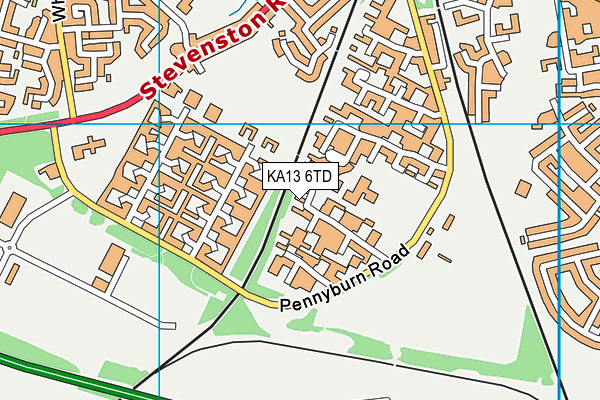 KA13 6TD map - OS VectorMap District (Ordnance Survey) KA13 6TD map - OS VectorMap District (Ordnance Survey)