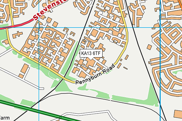 KA13 6TF map - OS VectorMap District (Ordnance Survey) KA13 6TF map - OS VectorMap District (Ordnance Survey)