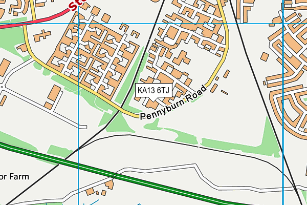 KA13 6TJ map - OS VectorMap District (Ordnance Survey) KA13 6TJ map - OS VectorMap District (Ordnance Survey)