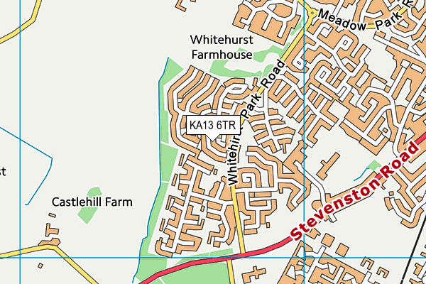 KA13 6TR map - OS VectorMap District (Ordnance Survey)