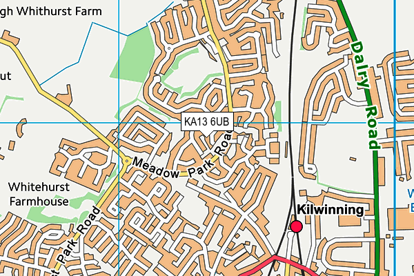 KA13 6UB map - OS VectorMap District (Ordnance Survey) KA13 6UB map - OS VectorMap District (Ordnance Survey)