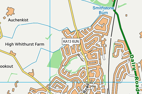 KA13 6UN map - OS VectorMap District (Ordnance Survey) KA13 6UN map - OS VectorMap District (Ordnance Survey)