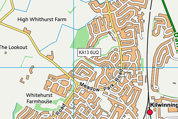 KA13 6UQ map - OS VectorMap District (Ordnance Survey) KA13 6UQ map - OS VectorMap District (Ordnance Survey)