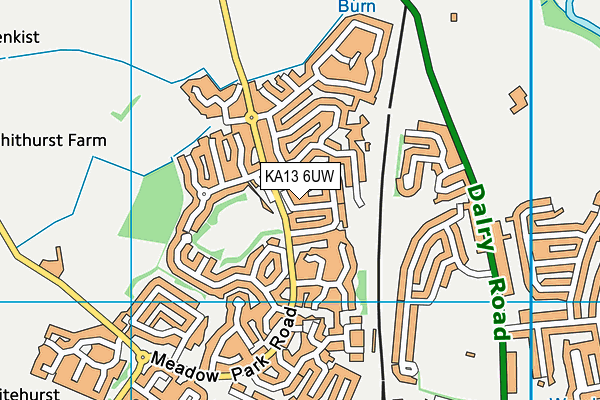 KA13 6UW map - OS VectorMap District (Ordnance Survey) KA13 6UW map - OS VectorMap District (Ordnance Survey)