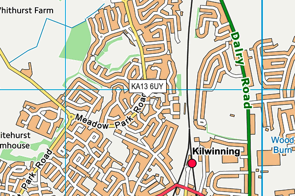 KA13 6UY map - OS VectorMap District (Ordnance Survey) KA13 6UY map - OS VectorMap District (Ordnance Survey)