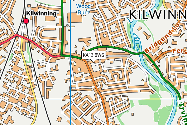 KA13 6WS map - OS VectorMap District (Ordnance Survey) KA13 6WS map - OS VectorMap District (Ordnance Survey)