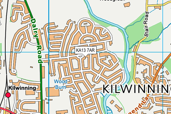 KA13 7AR map - OS VectorMap District (Ordnance Survey) KA13 7AR map - OS VectorMap District (Ordnance Survey)