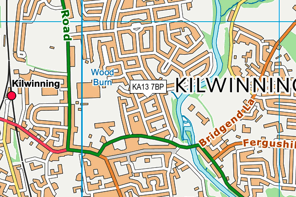 KA13 7BP map - OS VectorMap District (Ordnance Survey) KA13 7BP map - OS VectorMap District (Ordnance Survey)