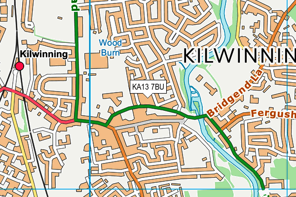 KA13 7BU map - OS VectorMap District (Ordnance Survey) KA13 7BU map - OS VectorMap District (Ordnance Survey)