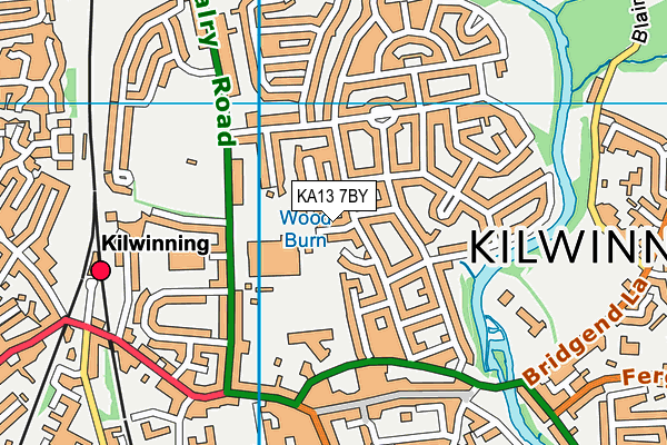 KA13 7BY map - OS VectorMap District (Ordnance Survey) KA13 7BY map - OS VectorMap District (Ordnance Survey)