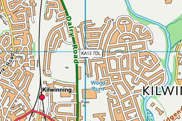 KA13 7DL map - OS VectorMap District (Ordnance Survey) KA13 7DL map - OS VectorMap District (Ordnance Survey)