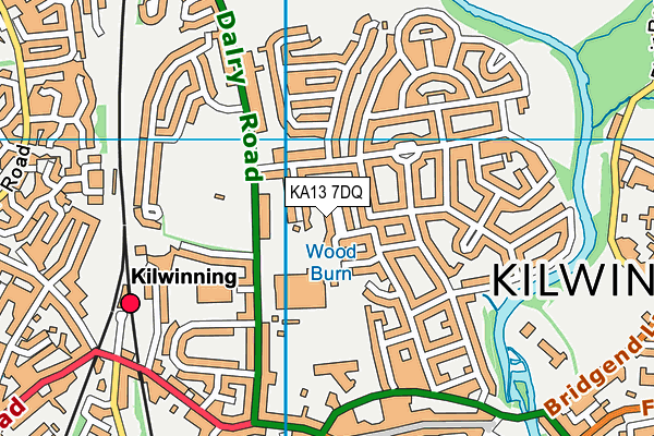 KA13 7DQ map - OS VectorMap District (Ordnance Survey) KA13 7DQ map - OS VectorMap District (Ordnance Survey)