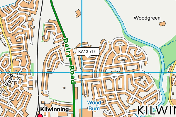 KA13 7DT map - OS VectorMap District (Ordnance Survey) KA13 7DT map - OS VectorMap District (Ordnance Survey)