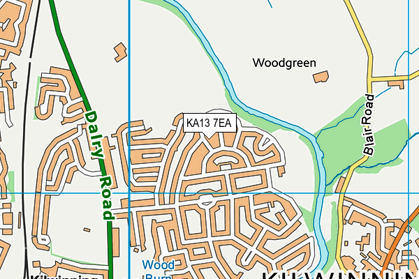 KA13 7EA map - OS VectorMap District (Ordnance Survey) KA13 7EA map - OS VectorMap District (Ordnance Survey)